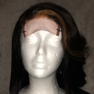 Sold 10in razor cut bob 100%Brazilian hair lace